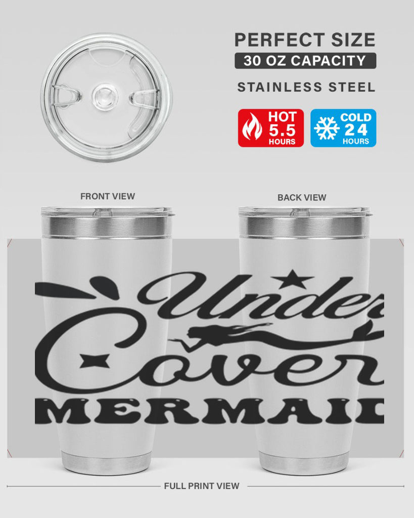 Under cover mermaid 646#- mermaid- Tumbler