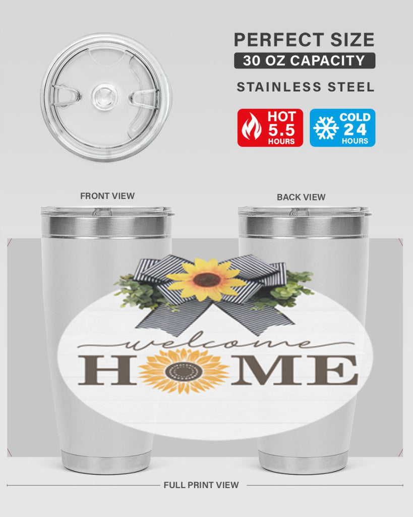 Welcome Home sunflower Mockup572#- spring- Tumbler