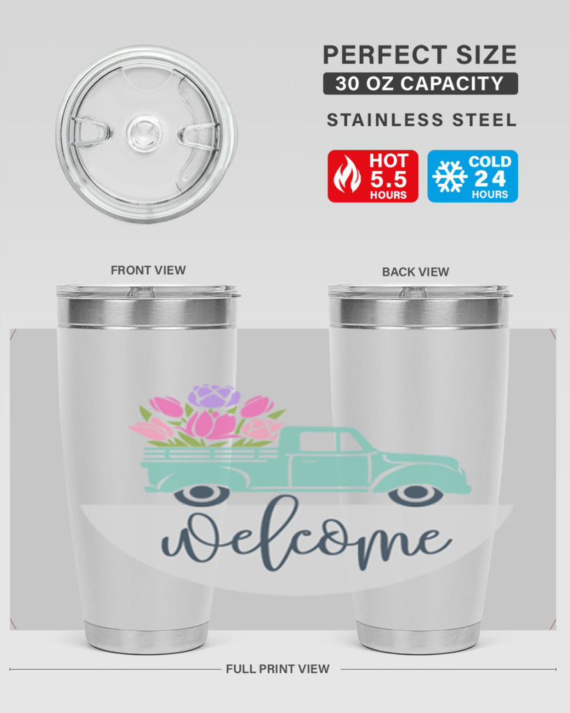 Welcome spring truck579#- spring- Tumbler