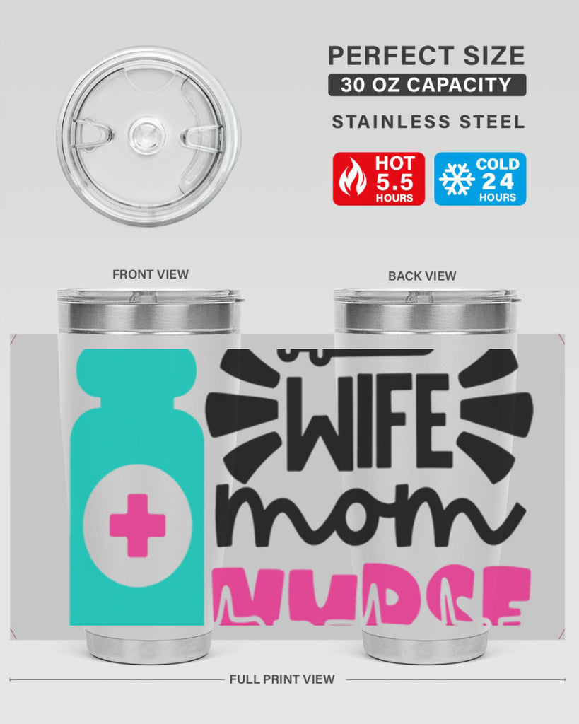 Wife Mom Nurse Style Style 10#- nurse- tumbler