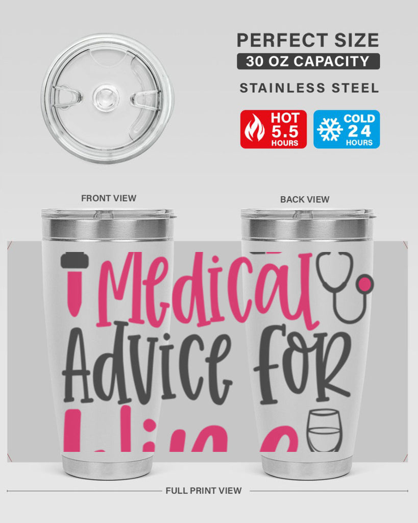 Will Trade Medical Advice for Wine Style Style 9#- nurse- tumbler