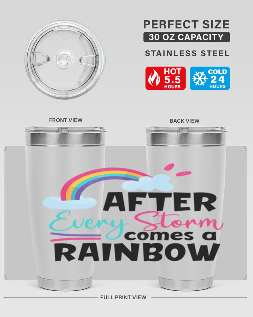 after every storm comes a rainbow Style 291#- baby- tumbler
