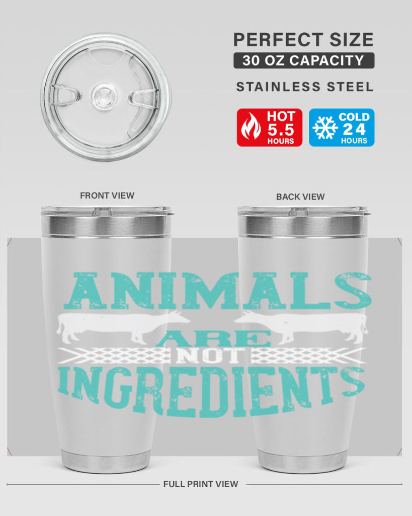 animals are not ingredients 103#- vegan- Tumbler