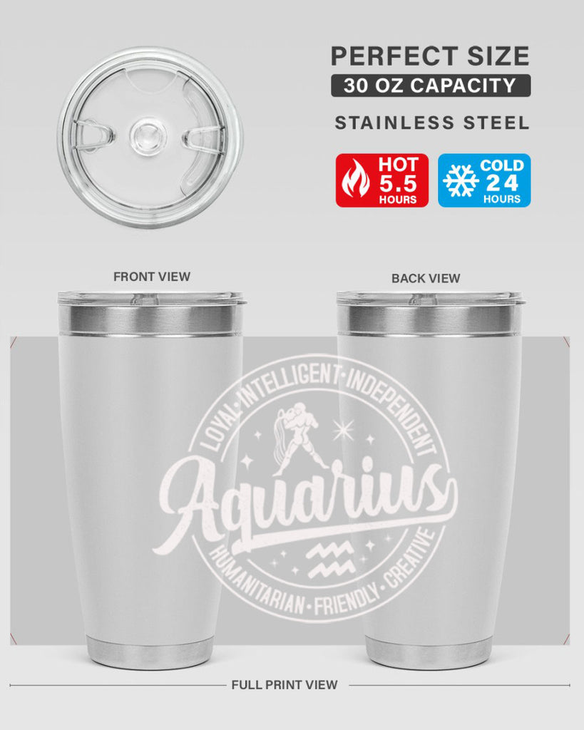 aquarius 77#- zodiac- Tumbler