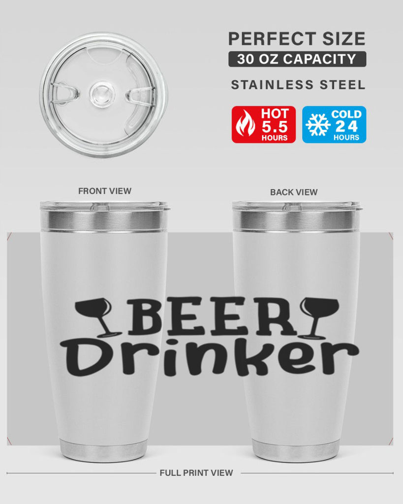 beer drinker 133#- beer- Tumbler