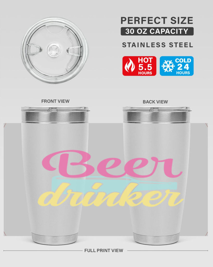 beer drinker 134#- beer- Tumbler