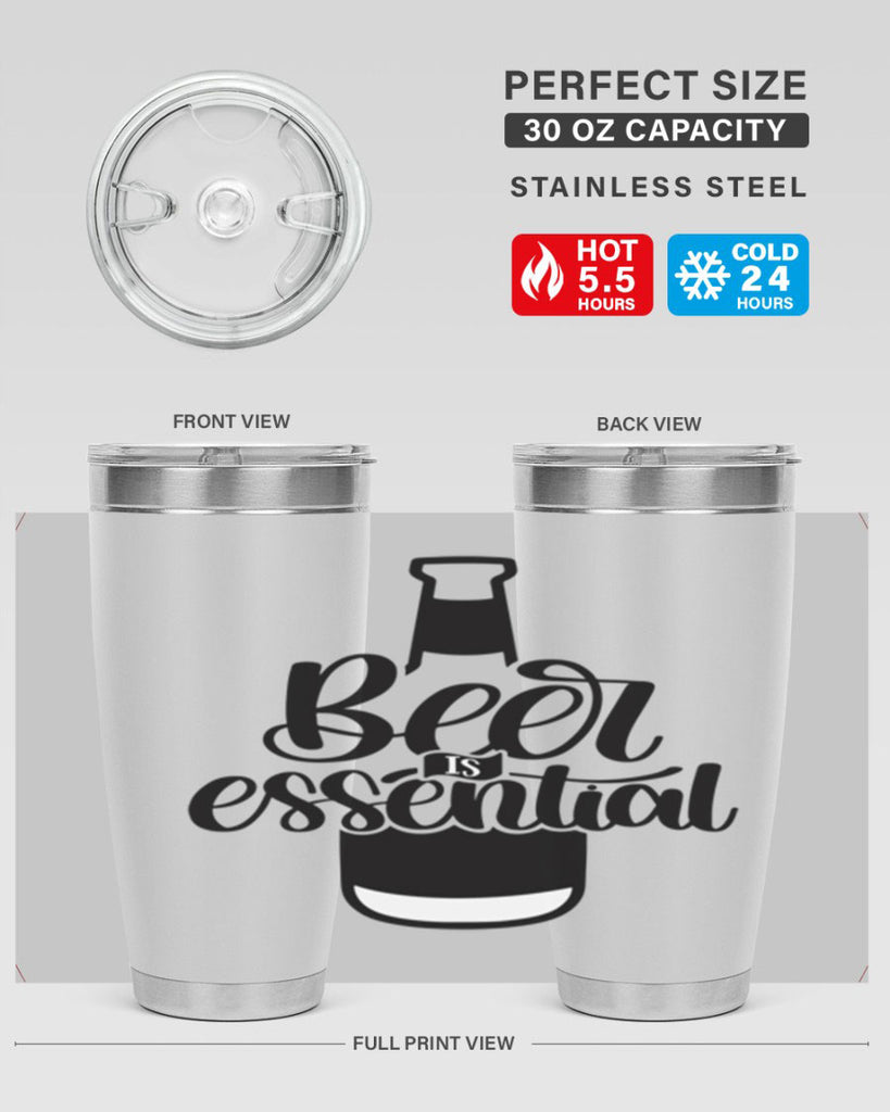 beer is essential 48#- beer- Tumbler