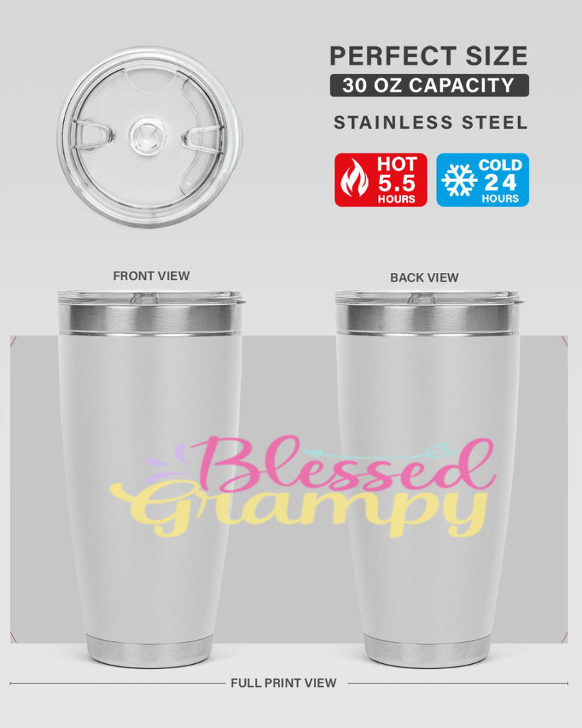 blessed grampy 78#- grandpa - papa- Tumbler