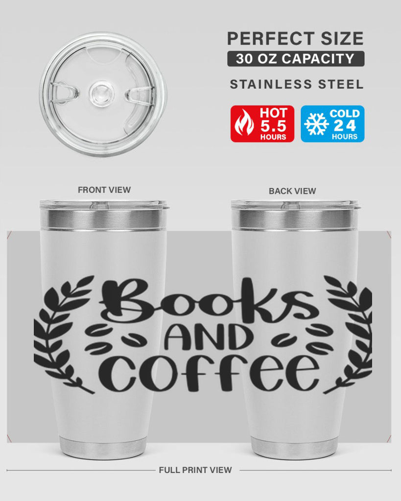 books and coffee 47#- reading- Tumbler