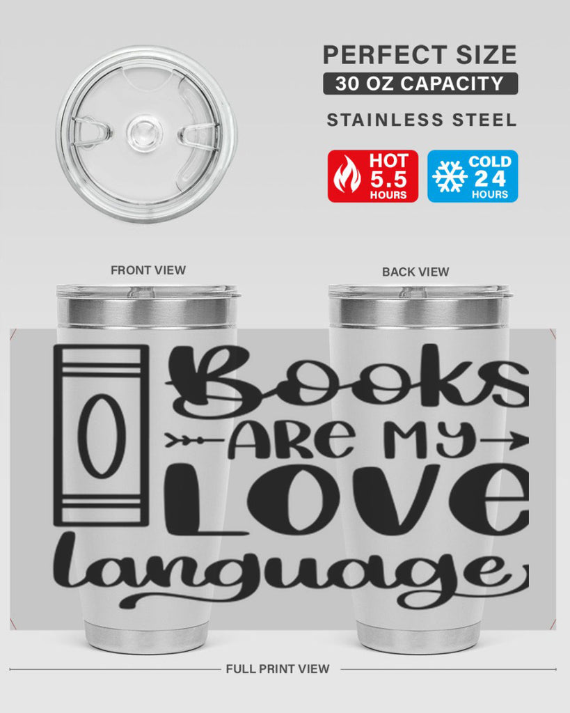 books are my love language 46#- reading- Tumbler