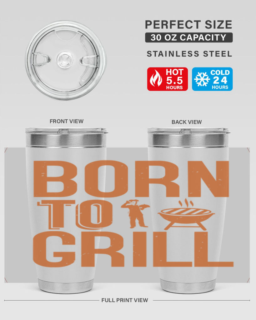 born to grill 1#- bbq- Tumbler