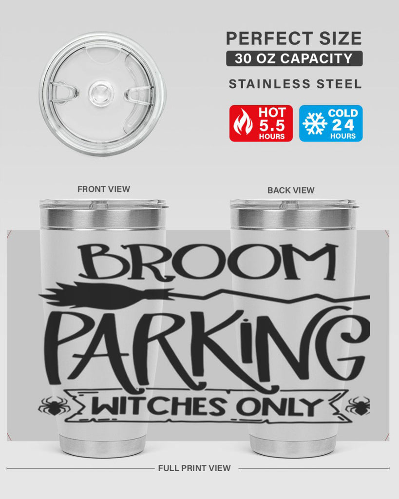 broom parking witches only 84#- halloween- Tumbler