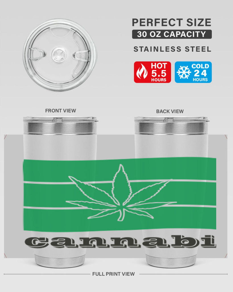 cannabi flag 36#- marijuana- Tumbler