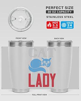 cat lady Style 31#- cat- Tumbler