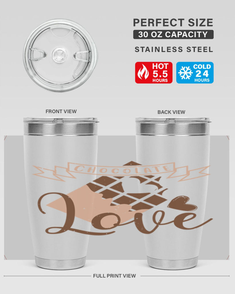 chocolate love 44#- chocolate- Tumbler