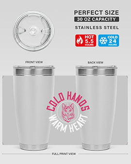 cold hands warm heart Style 42#- cat- Tumbler