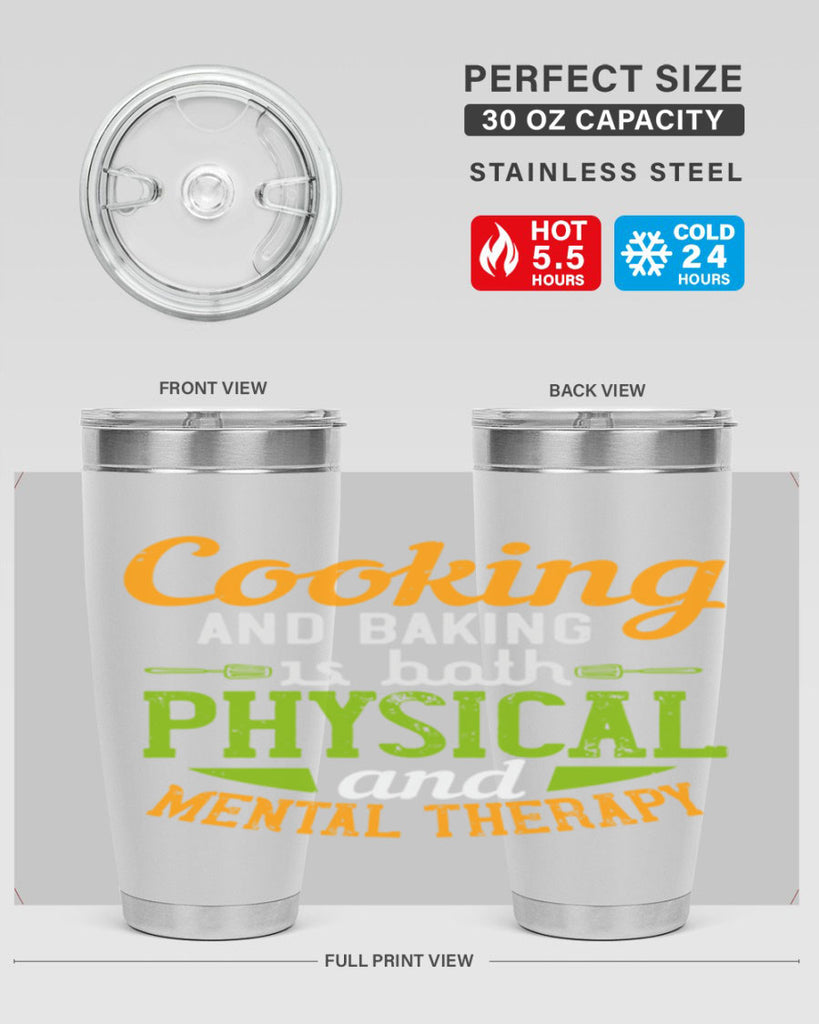 cooking and baking is both physical and mental therapy 1#- cooking- Tumbler