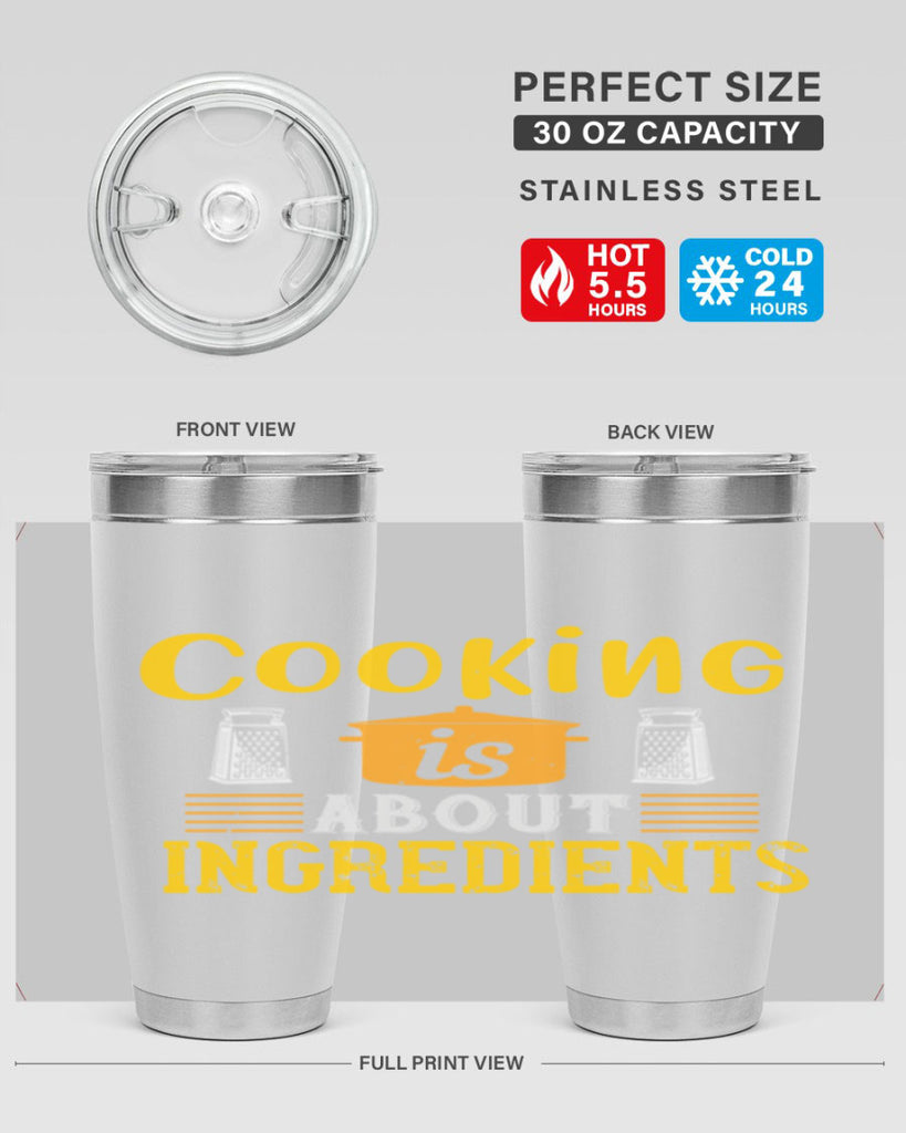 cooking is about ingredients 47#- cooking- Tumbler