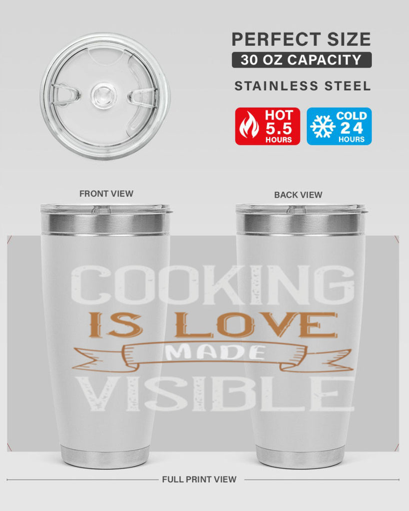 cooking is love made visible 43#- cooking- Tumbler