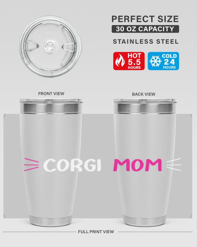 corgi mom 192#- mom- Tumbler