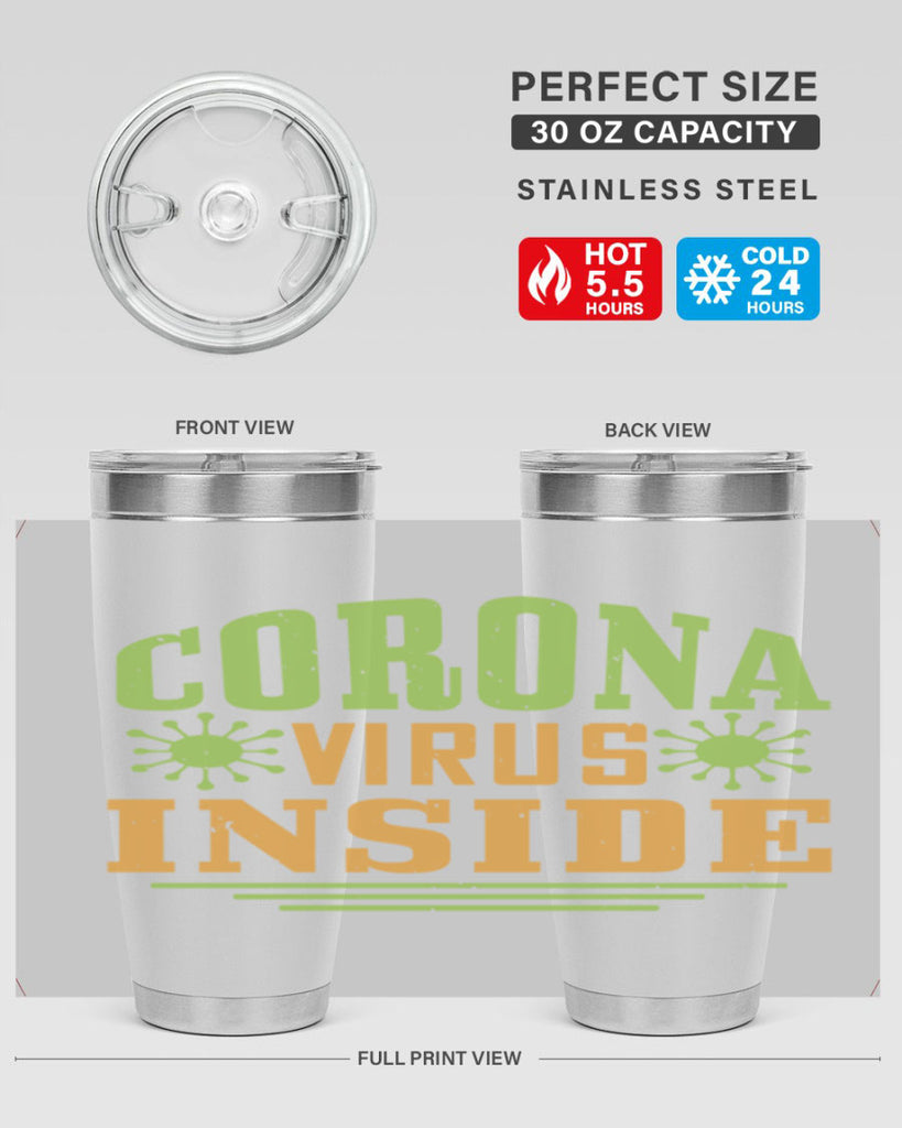 coronavirus inside Style 2#- corona virus- Cotton Tank