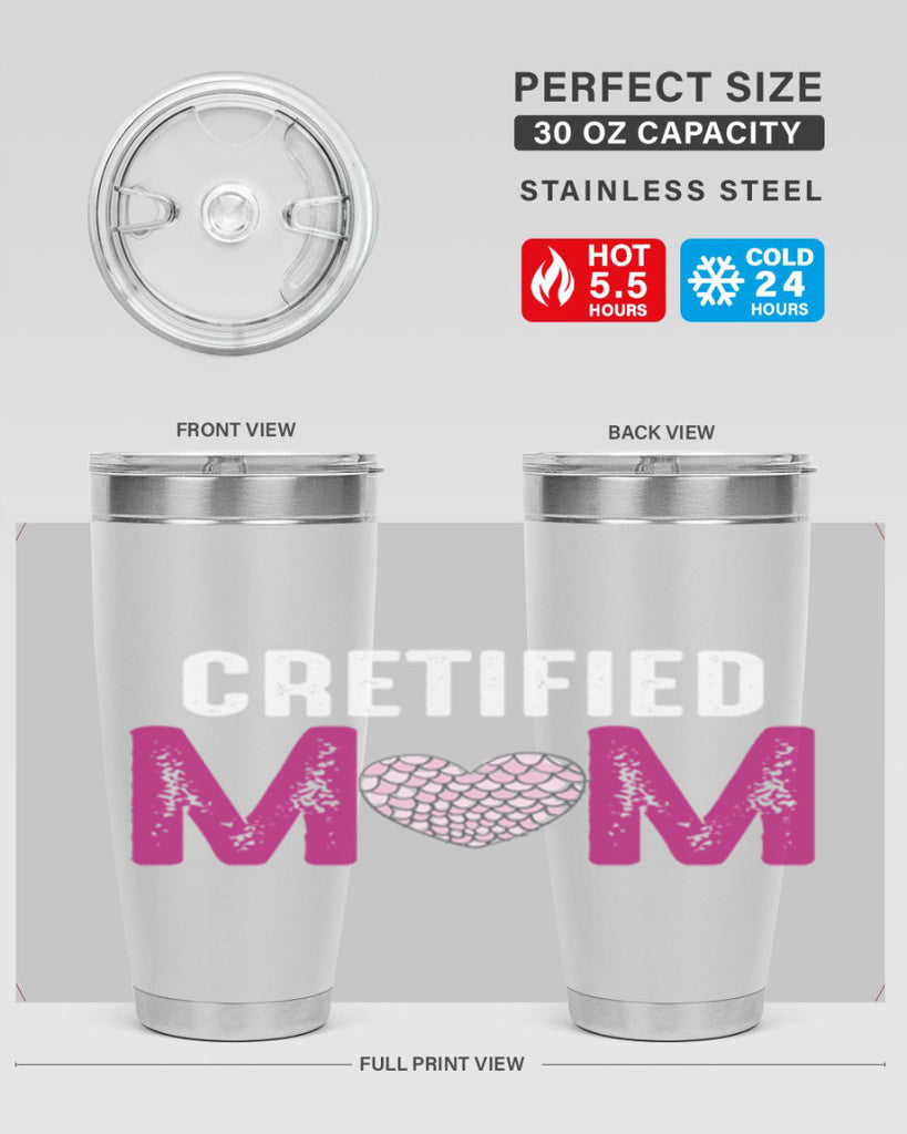 cretified mom 191#- mom- Tumbler