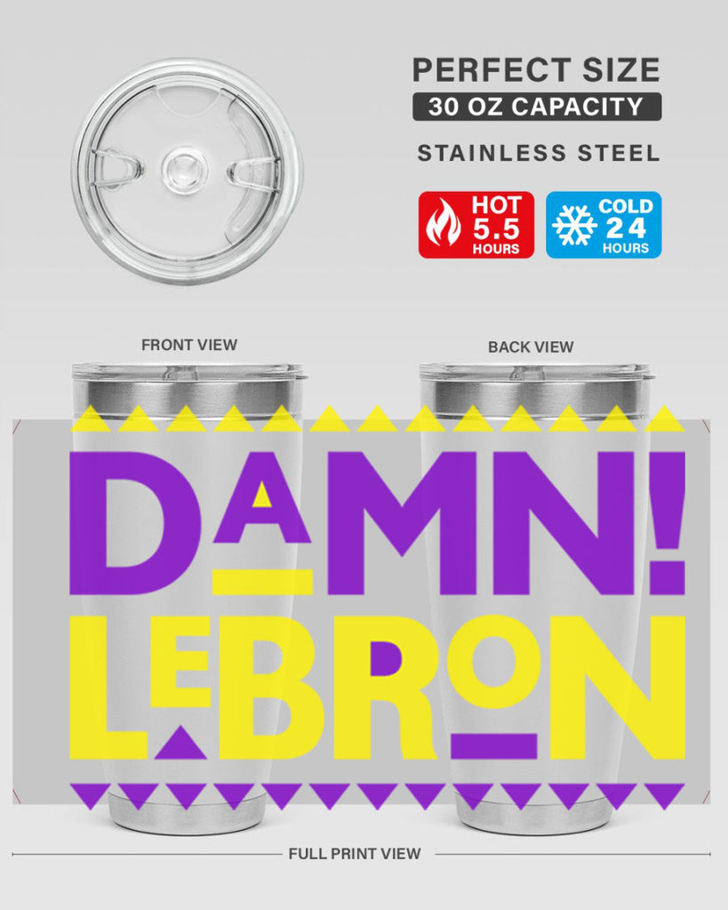damn lebron 177#- black words phrases- Cotton Tank