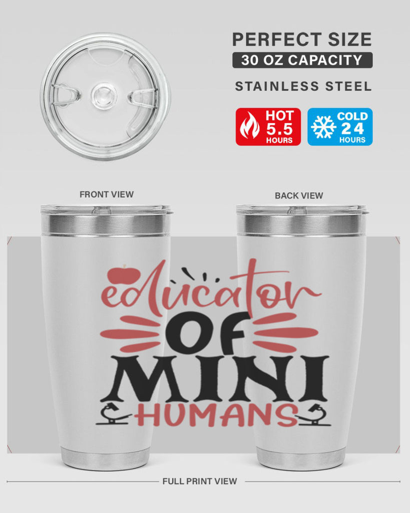 educator of mini humans Style 181#- teacher- tumbler