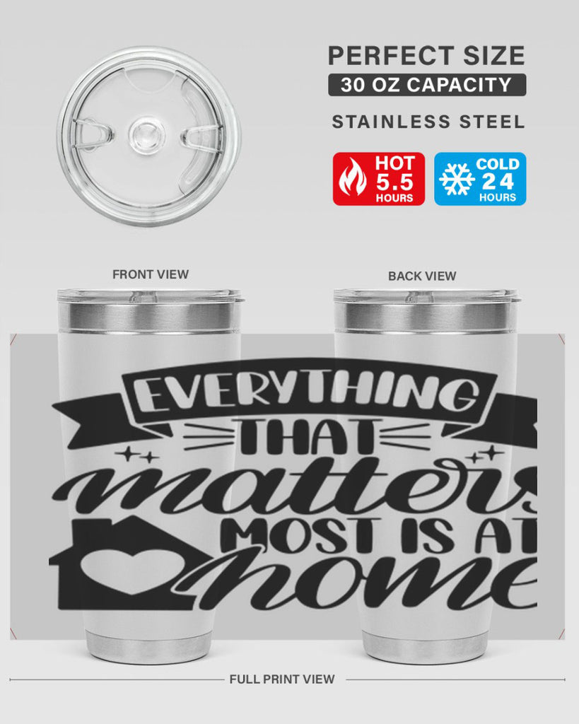 everything that matters most is at home 20#- home- Tumbler