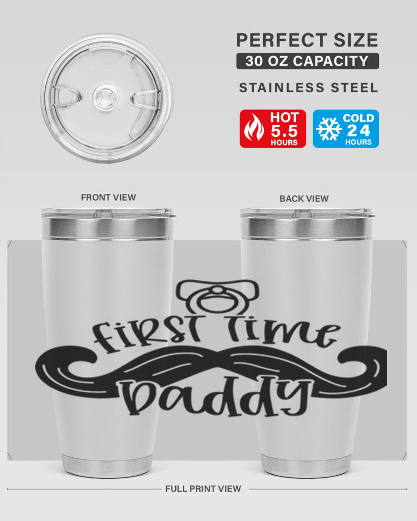 first time daddy 51#- fathers day- Tumbler