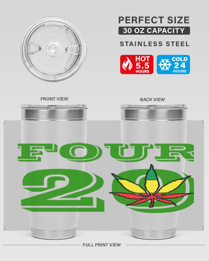 four twenty 87#- marijuana- Tumbler