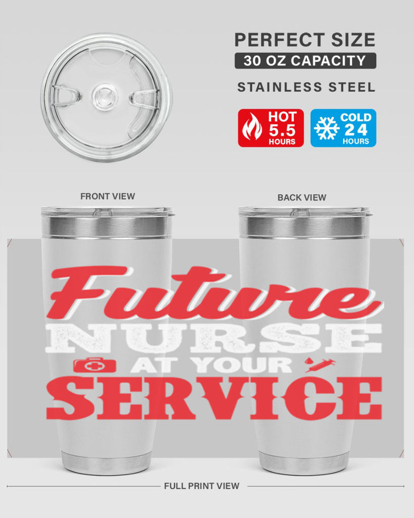 future nurse at your servicepng Style 241#- nurse- tumbler