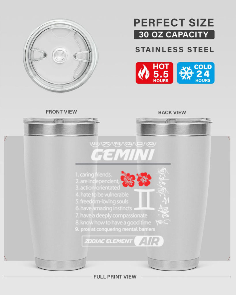 gemini 242#- zodiac- Tumbler