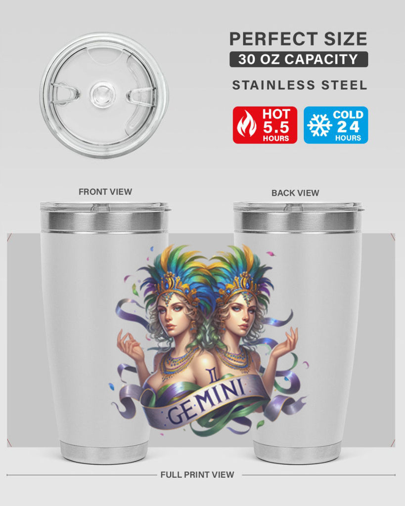 gemini 243#- zodiac- Tumbler