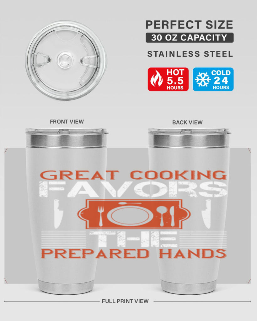 great cooking favors the prepared hands 37#- cooking- Tumbler