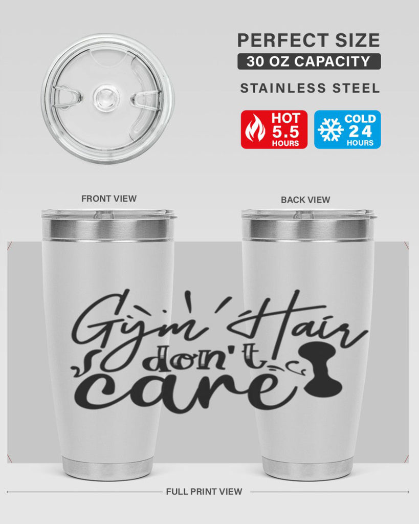 gym hair dont care 43#- gym- Tumbler