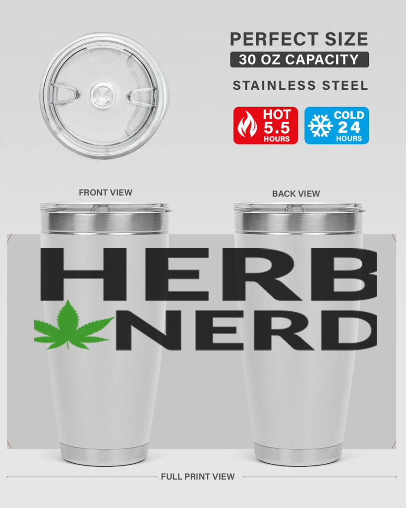 herb nerd 108#- marijuana- Tumbler