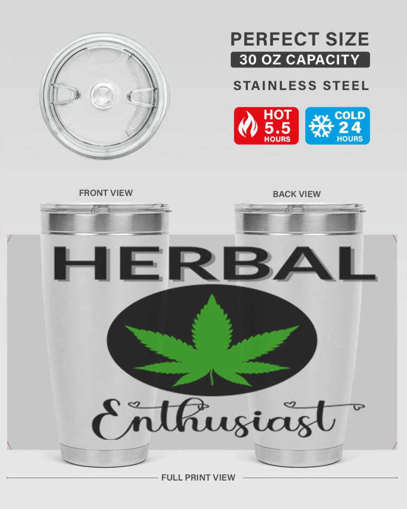 herbal enthusiast 109#- marijuana- Tumbler