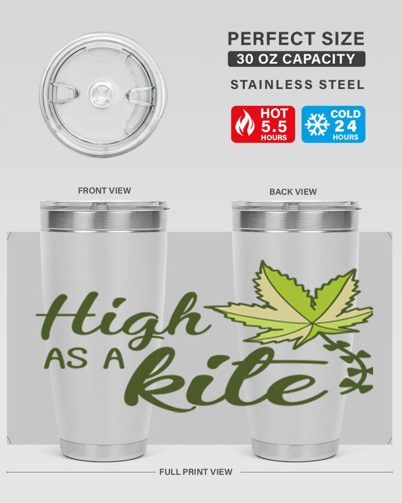 high as a kite 112#- marijuana- Tumbler