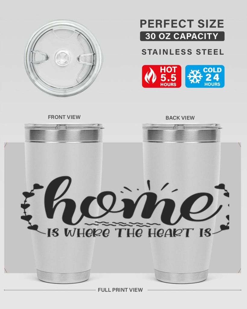 home is where the heart is 38#- home- Tumbler