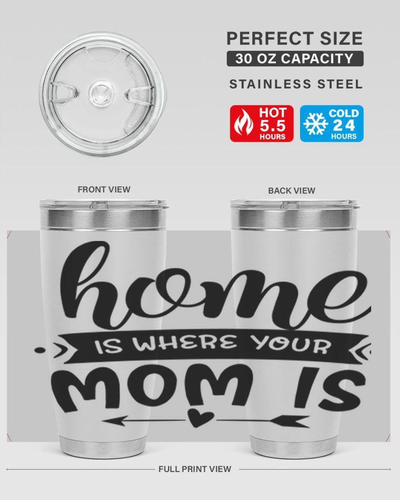 home is where your mom is 36#- home- Tumbler