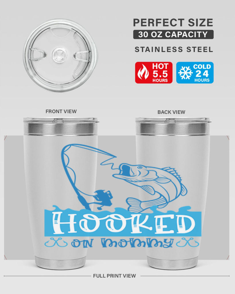 hooked on mommy 216#- fishing- Tumbler