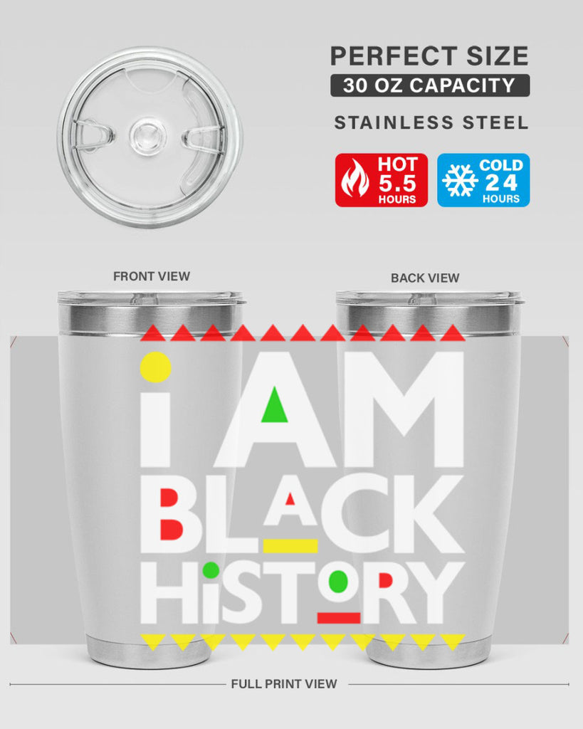 i am black  history 116#- black words phrases- Cotton Tank