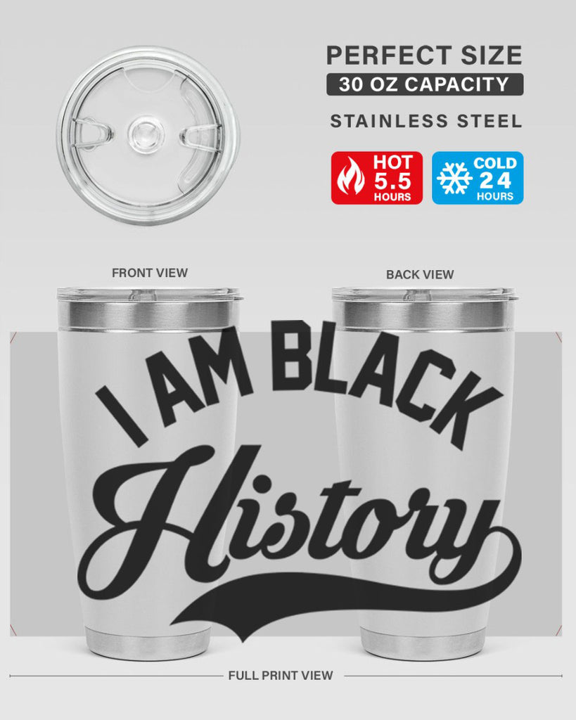 i am black  history 118#- black words phrases- Cotton Tank