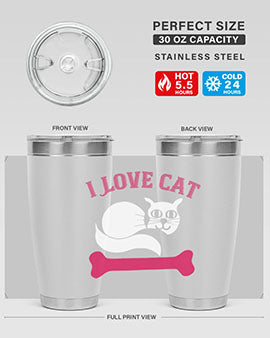 i love cat Style 55#- cat- Tumbler