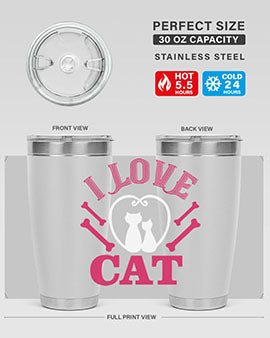 i love cat Style 56#- cat- Tumbler