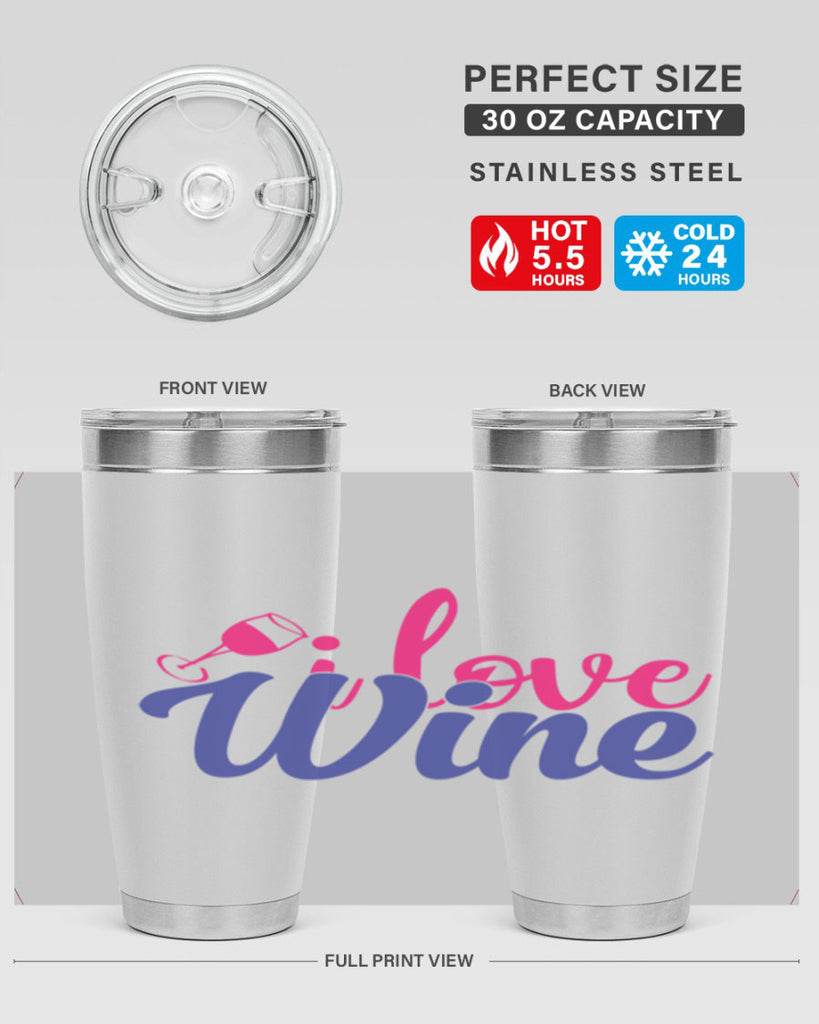 i love wine 402#- mom- Tumbler