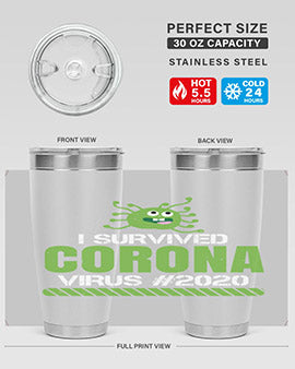 i survived coronavirus Style 33#- corona virus- Cotton Tank