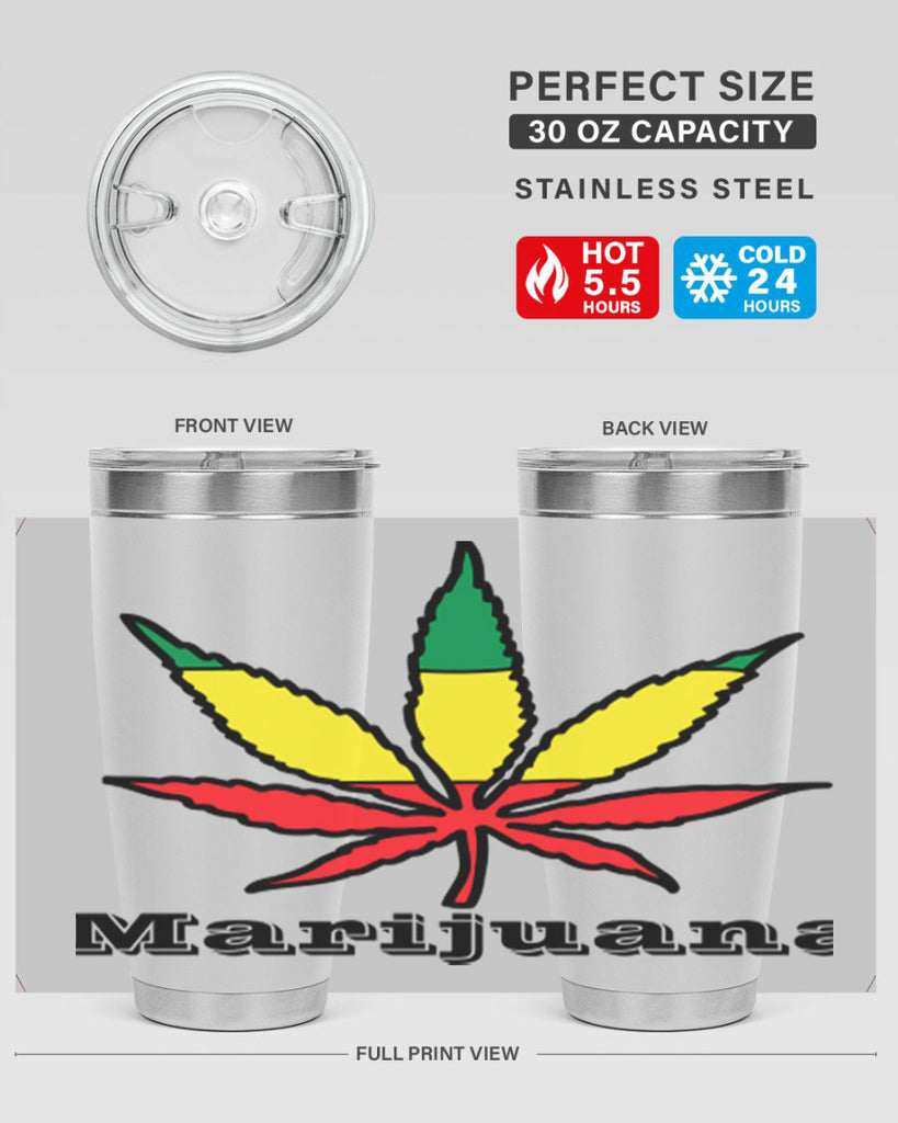 jamican cannabis 164#- marijuana- Tumbler