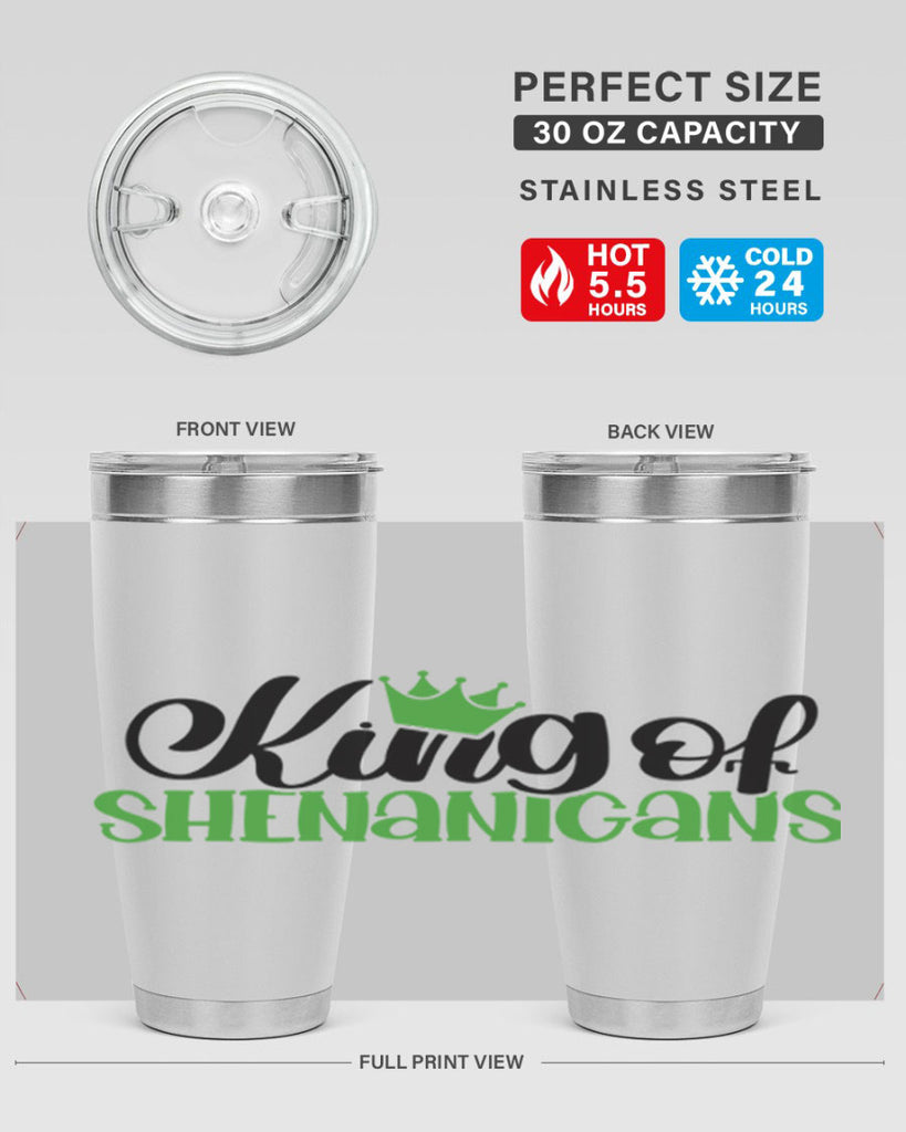 king Of Shenanigans Style 74#- St Patricks Day- Tumbler